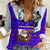 Viking Christmas Women Casual Shirt with Santa in Longship Dragon Head Helmet Runes Blue Red Knit Pattern Design - Wonder Print Shop