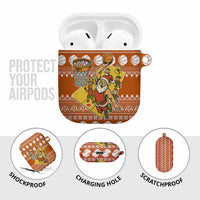 Basketball Santa Claus Christmas AirPods Case Xmas Holiday Patterns - Wonder Print Shop