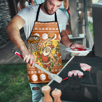 Basketball Santa Claus Christmas Apron Xmas Holiday Patterns - Wonder Print Shop