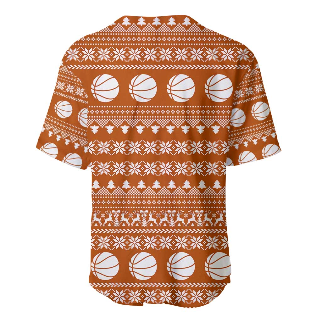 Basketball Santa Claus Christmas Baseball Jersey Xmas Holiday Patterns - Wonder Print Shop