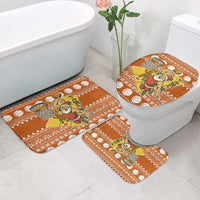 Basketball Santa Claus Christmas Bathroom Set Xmas Holiday Patterns - Wonder Print Shop