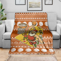 Basketball Santa Claus Christmas Blanket Xmas Holiday Patterns - Wonder Print Shop