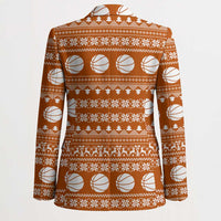 Basketball Santa Claus Christmas Blazer Xmas Holiday Patterns - Wonder Print Shop