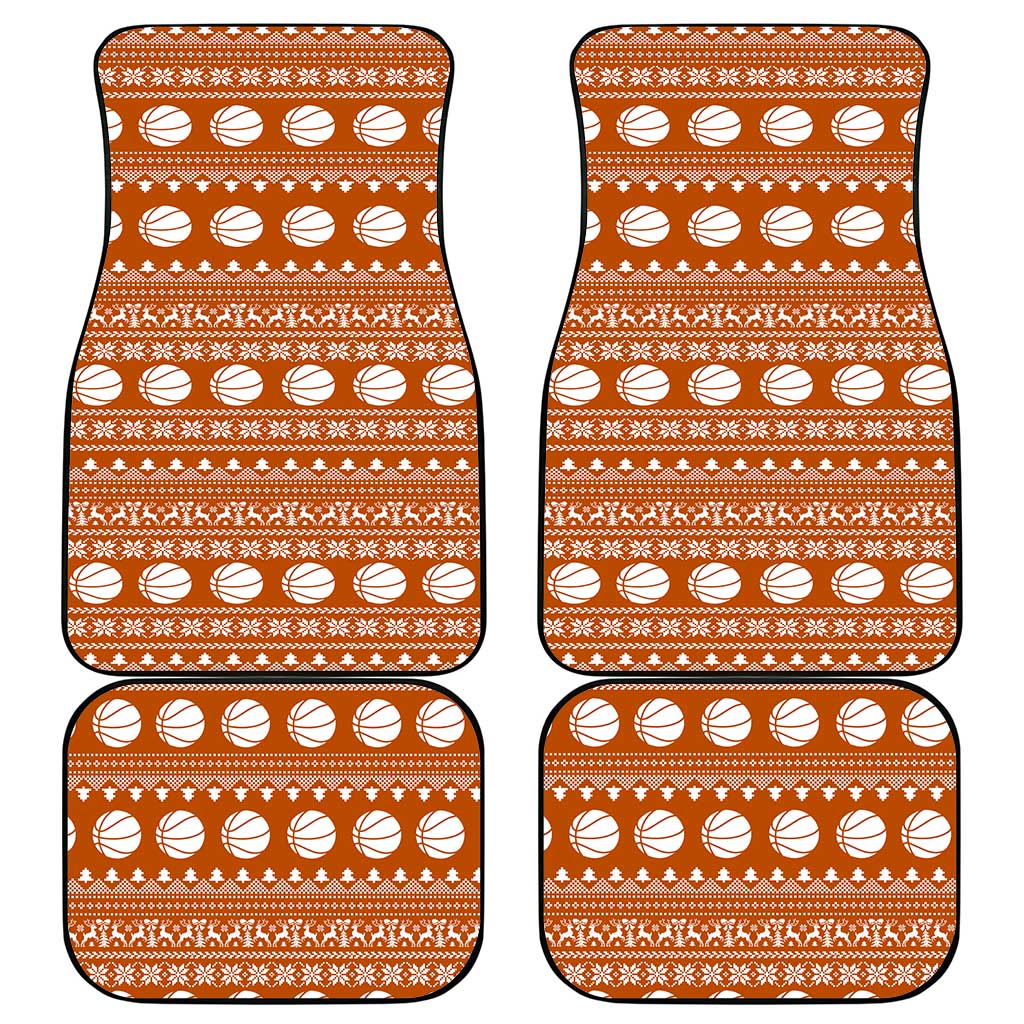 Basketball Santa Claus Christmas Car Mats Xmas Holiday Patterns - Wonder Print Shop