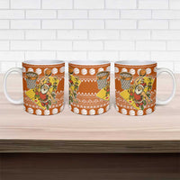 Basketball Santa Claus Christmas Ceramic Mug Xmas Holiday Patterns - Wonder Print Shop