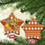 Basketball Santa Claus Christmas Ceramic Ornament Xmas Holiday Patterns - Wonder Print Shop