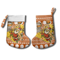 Basketball Santa Claus Christmas Stocking Xmas Holiday Patterns - Wonder Print Shop