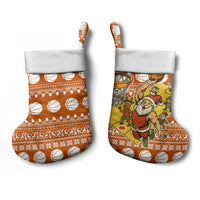 Basketball Santa Claus Christmas Stocking Xmas Holiday Patterns - Wonder Print Shop