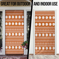 Basketball Santa Claus Christmas Door Cover Xmas Holiday Patterns - Wonder Print Shop