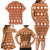 Basketball Santa Claus Christmas Family Matching Long Sleeve Bodycon Dress and Hawaiian Shirt Xmas Holiday Patterns - Wonder Print Shop