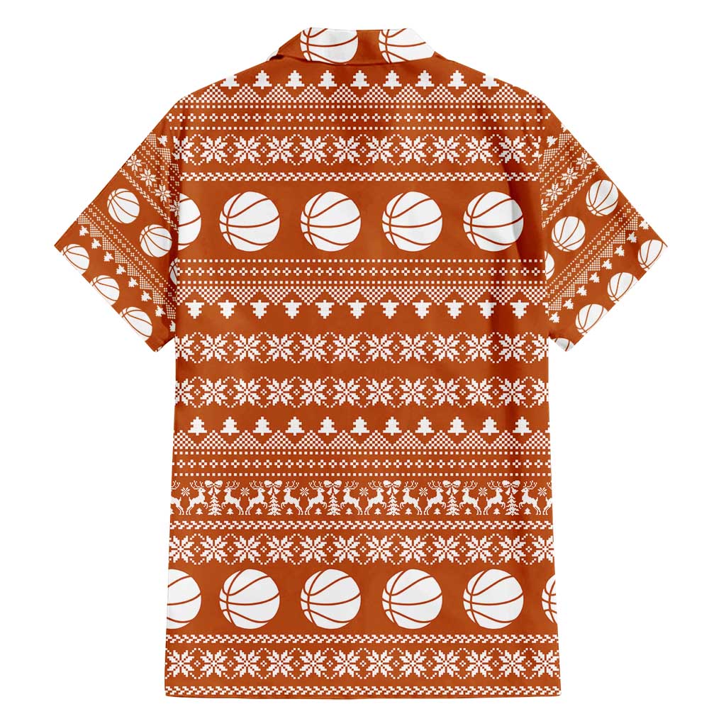 Basketball Santa Claus Christmas Family Matching Long Sleeve Bodycon Dress and Hawaiian Shirt Xmas Holiday Patterns - Wonder Print Shop
