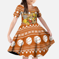 Basketball Santa Claus Christmas Family Matching Off Shoulder Maxi Dress and Hawaiian Shirt Xmas Holiday Patterns - Wonder Print Shop