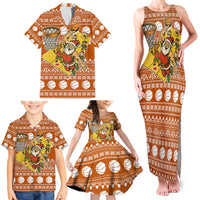 Basketball Santa Claus Christmas Family Matching Tank Maxi Dress and Hawaiian Shirt Xmas Holiday Patterns - Wonder Print Shop