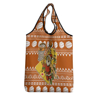 Basketball Santa Claus Christmas Grocery Bag Xmas Holiday Patterns - Wonder Print Shop