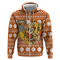 Basketball Santa Claus Christmas Hoodie Xmas Holiday Patterns - Wonder Print Shop