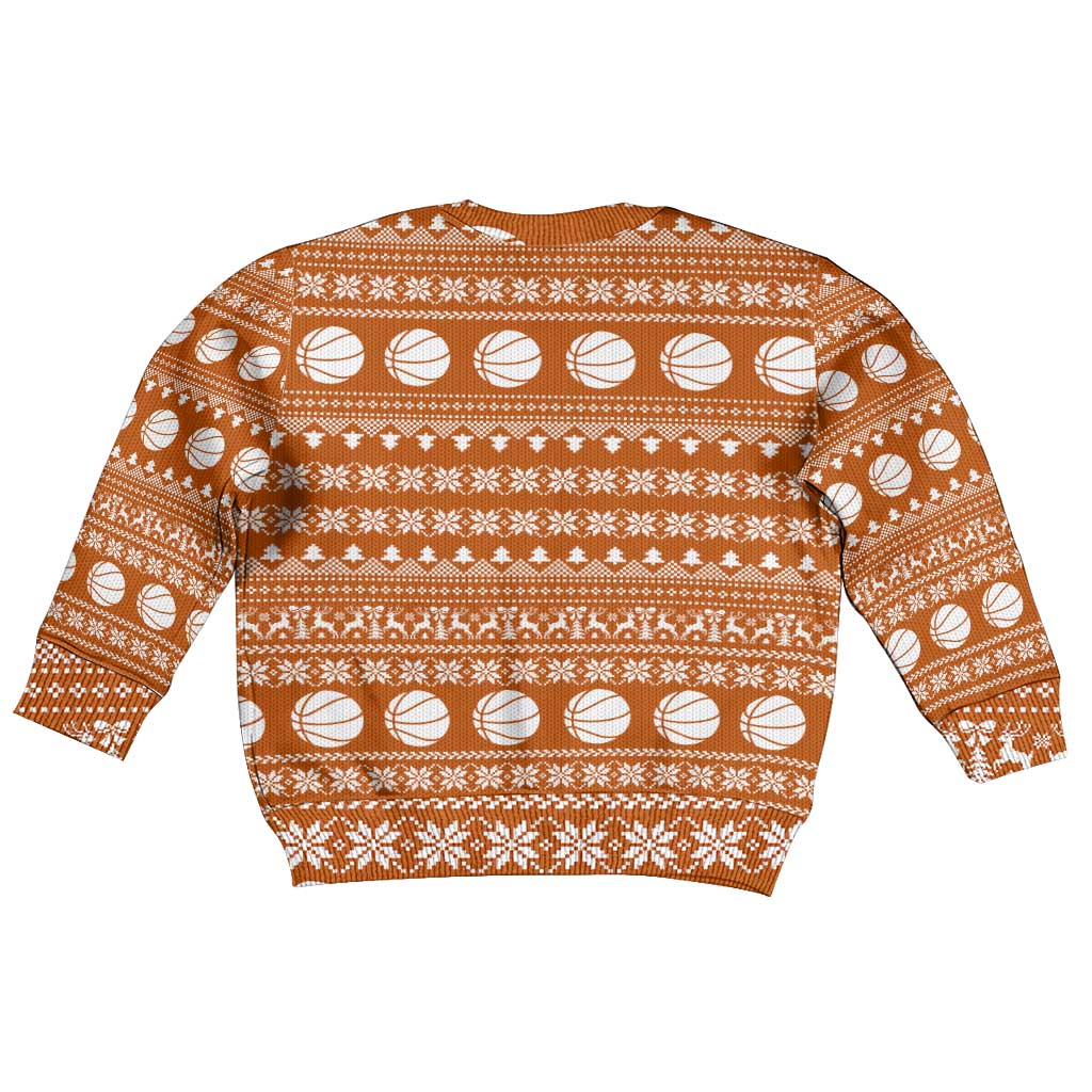 Basketball Santa Claus Christmas Kid Ugly Christmas Sweater Xmas Holiday Patterns - Wonder Print Shop