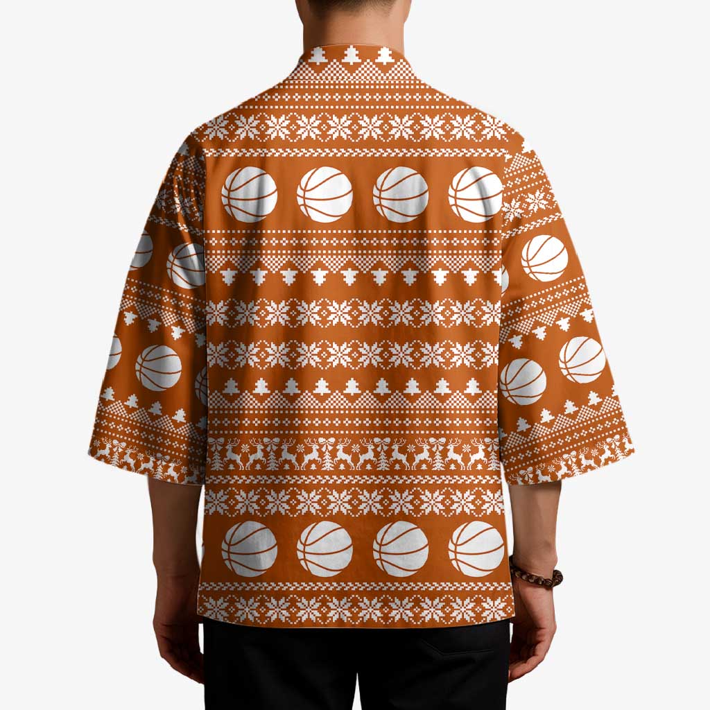 Basketball Santa Claus Christmas Kimono Xmas Holiday Patterns - Wonder Print Shop