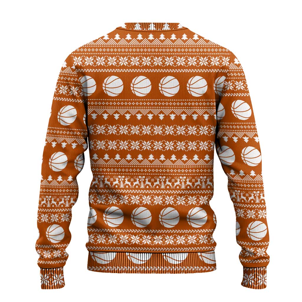 Basketball Santa Claus Christmas Ugly Christmas Sweater Xmas Holiday Patterns - Wonder Print Shop