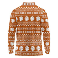 Basketball Santa Claus Christmas Long Sleeve Polo Shirt Xmas Holiday Patterns - Wonder Print Shop