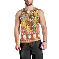 Basketball Santa Claus Christmas Men Tank Top Xmas Holiday Patterns - Wonder Print Shop