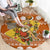 Basketball Santa Claus Christmas Round Carpet Xmas Holiday Patterns - Wonder Print Shop