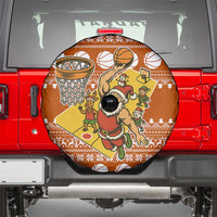 Basketball Santa Claus Christmas Spare Tire Cover Xmas Holiday Patterns - Wonder Print Shop