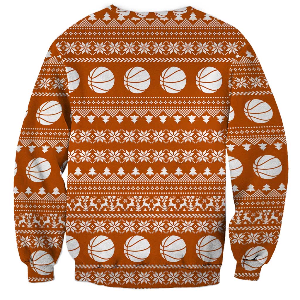 Basketball Santa Claus Christmas Sweatshirt Xmas Holiday Patterns - Wonder Print Shop