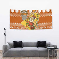 Basketball Santa Claus Christmas Tapestry Xmas Holiday Patterns - Wonder Print Shop