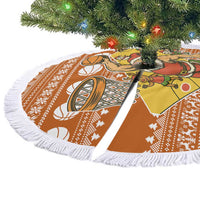 Basketball Santa Claus Christmas Tree Skirt Xmas Holiday Patterns - Wonder Print Shop