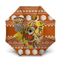 Basketball Santa Claus Christmas Umbrella Xmas Holiday Patterns - Wonder Print Shop