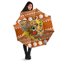 Basketball Santa Claus Christmas Umbrella Xmas Holiday Patterns - Wonder Print Shop