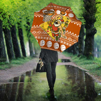 Basketball Santa Claus Christmas Umbrella Xmas Holiday Patterns - Wonder Print Shop