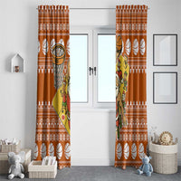 Basketball Santa Claus Christmas Window Curtain Xmas Holiday Patterns - Wonder Print Shop