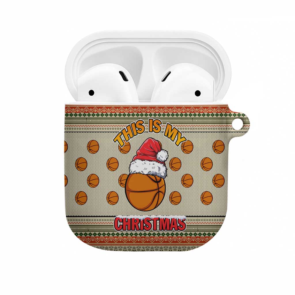 Basketball Winter Christmas AirPods Case Xmas Holiday Patterns - Wonder Print Shop