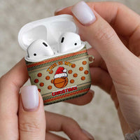 Basketball Winter Christmas AirPods Case Xmas Holiday Patterns - Wonder Print Shop