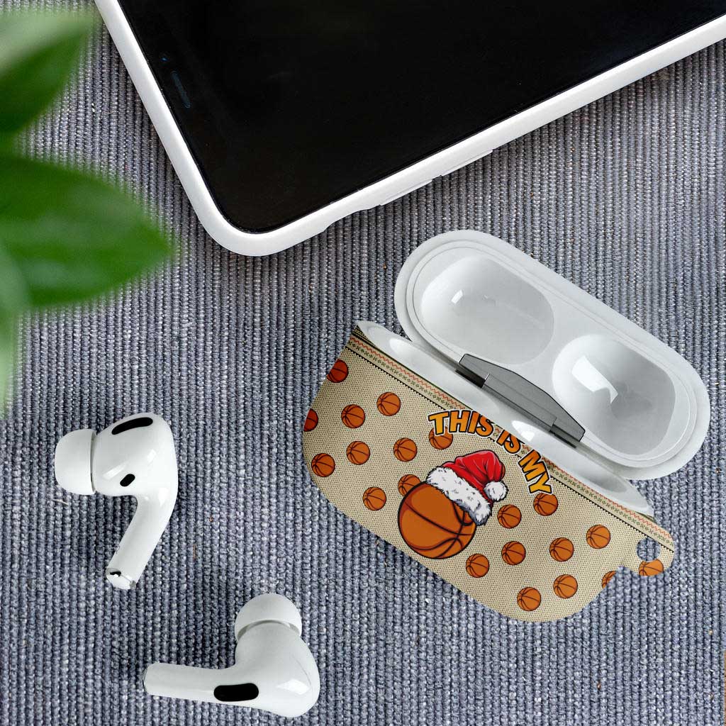 Basketball Winter Christmas AirPods Case Xmas Holiday Patterns - Wonder Print Shop