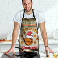 Basketball Winter Christmas Apron Xmas Holiday Patterns - Wonder Print Shop