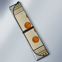 Basketball Winter Christmas Auto Sun Shade Xmas Holiday Patterns - Wonder Print Shop