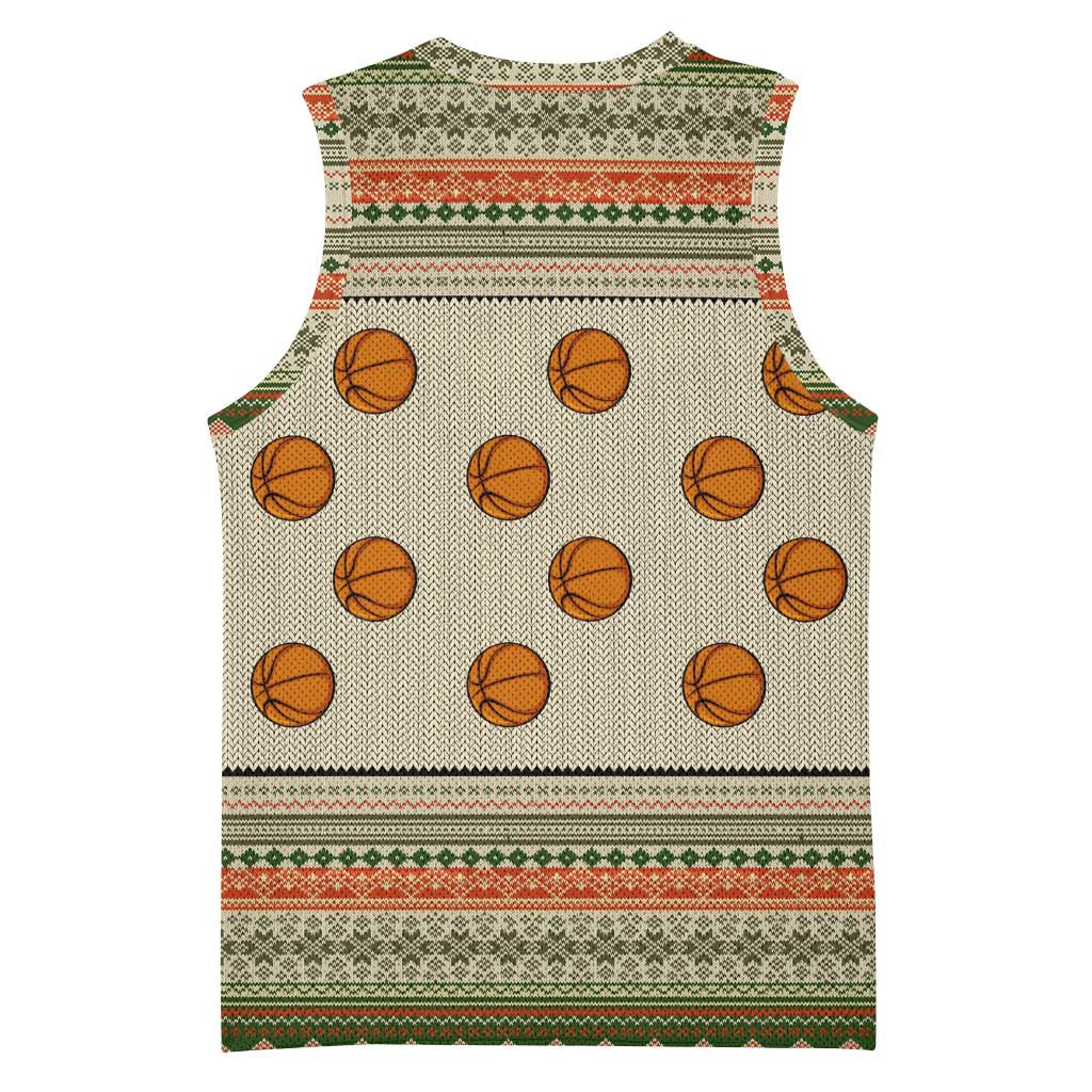 Basketball Winter Christmas Basketball Jersey Xmas Holiday Patterns - Wonder Print Shop