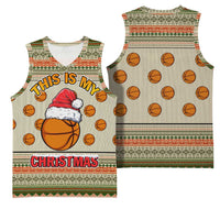 Basketball Winter Christmas Basketball Jersey Xmas Holiday Patterns - Wonder Print Shop