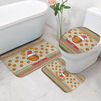 Basketball Winter Christmas Bathroom Set Xmas Holiday Patterns - Wonder Print Shop