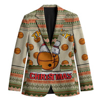 Basketball Winter Christmas Blazer Xmas Holiday Patterns - Wonder Print Shop