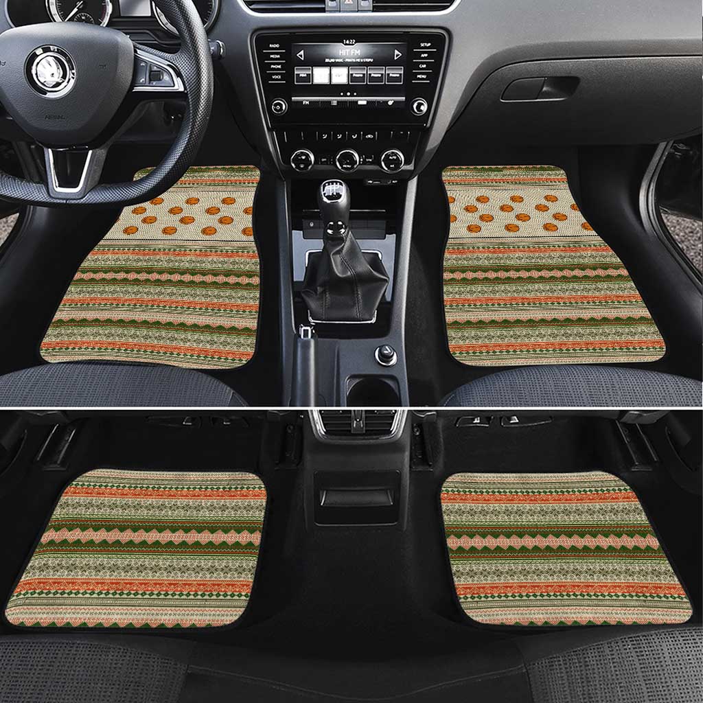 Basketball Winter Christmas Car Mats Xmas Holiday Patterns - Wonder Print Shop