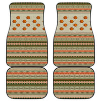 Basketball Winter Christmas Car Mats Xmas Holiday Patterns - Wonder Print Shop