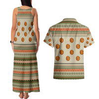 Basketball Winter Christmas Couples Matching Tank Maxi Dress and Hawaiian Shirt Xmas Holiday Patterns - Wonder Print Shop