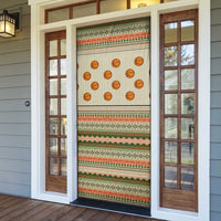 Basketball Winter Christmas Door Cover Xmas Holiday Patterns - Wonder Print Shop