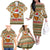 Basketball Winter Christmas Family Matching Off The Shoulder Long Sleeve Dress and Hawaiian Shirt Xmas Holiday Patterns - Wonder Print Shop