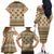 Basketball Winter Christmas Family Matching Off The Shoulder Long Sleeve Dress and Hawaiian Shirt Xmas Holiday Patterns - Wonder Print Shop