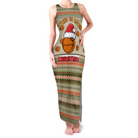Basketball Winter Christmas Family Matching Tank Maxi Dress and Hawaiian Shirt Xmas Holiday Patterns - Wonder Print Shop