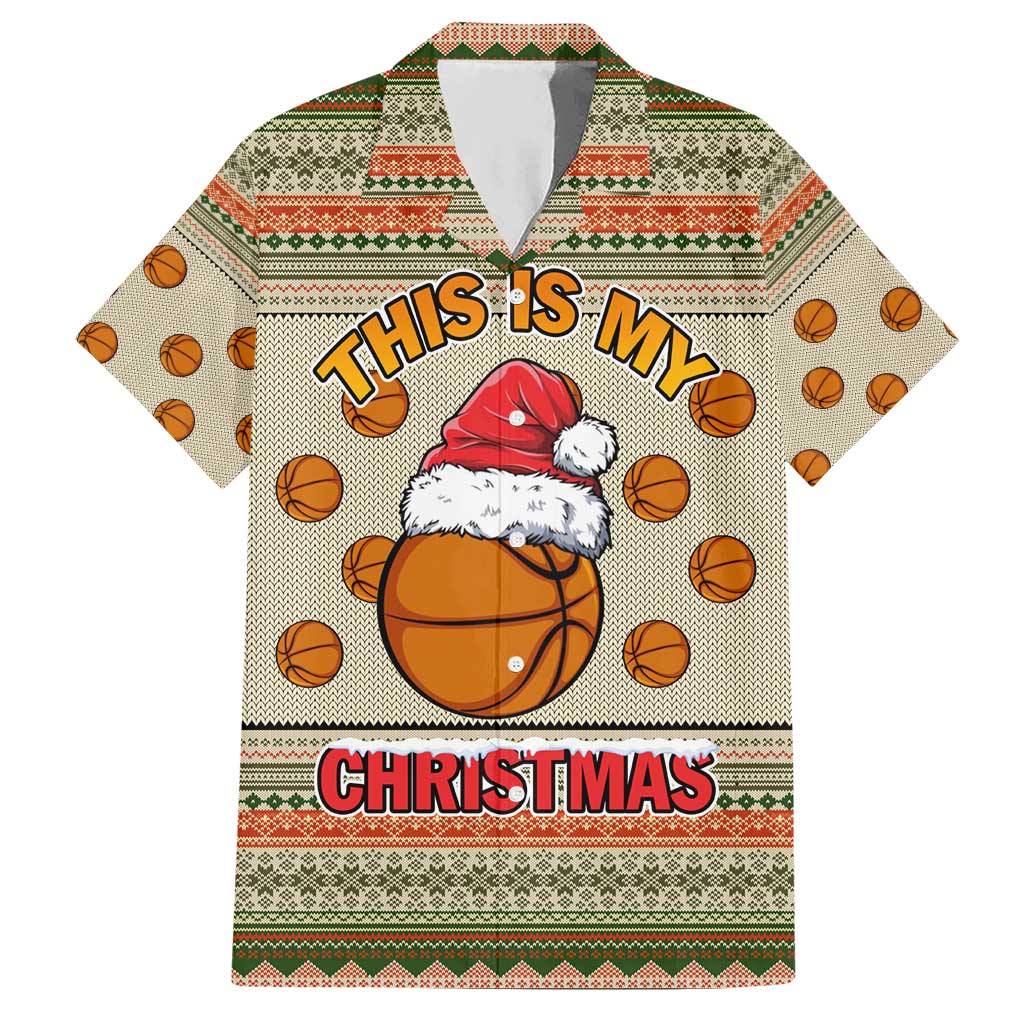 Basketball Winter Christmas Hawaiian Shirt Xmas Holiday Patterns - Wonder Print Shop